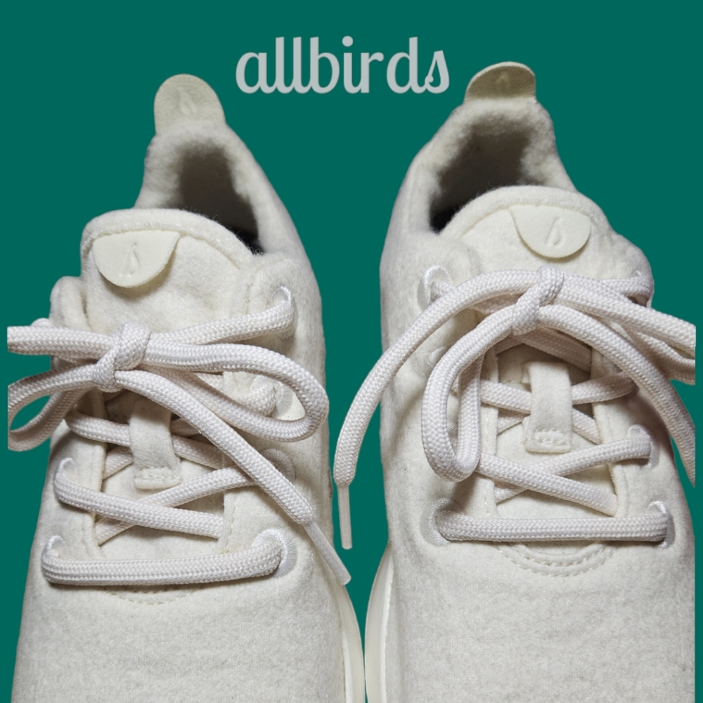 allbirds Women’s White Wool Runner Sneaker - Picture 6 of 13
